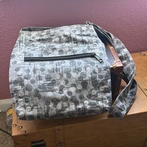 Modern Gray Patterned Crossbody Bag